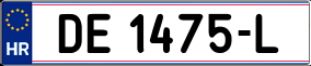 Trailer License Plate